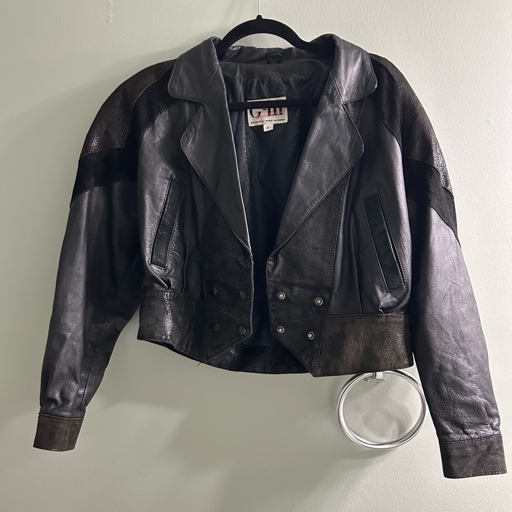 Vintage G-III Leather Jacket unique - Picture 2 of 10